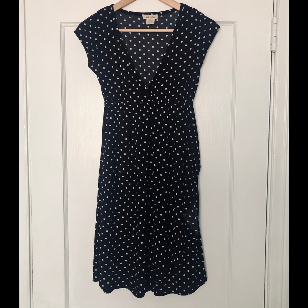 Faux Wrap Dress- M